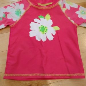 3/20$ 3T children's place pink rash guard